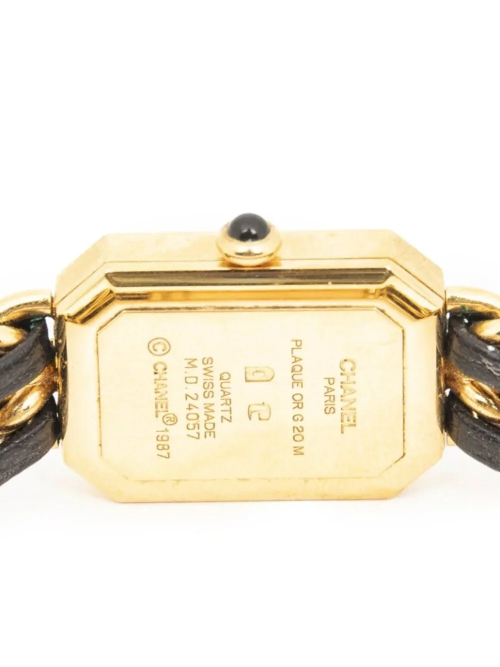 Chanel Premier Black Gold Plated Bracelet Watch